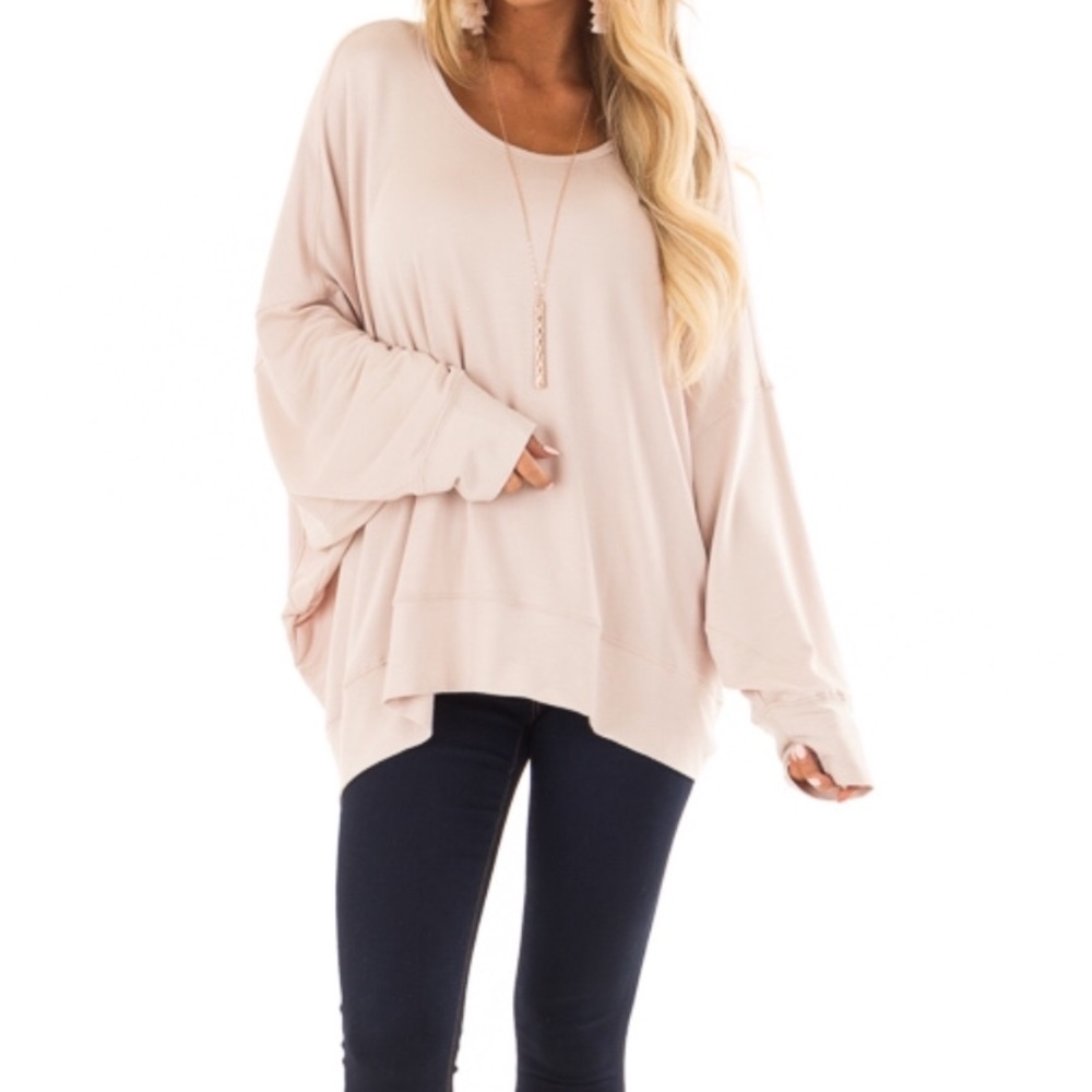 LAST 1❤️Dusty Blush Long Sleeve Top - Picture 5 of 8